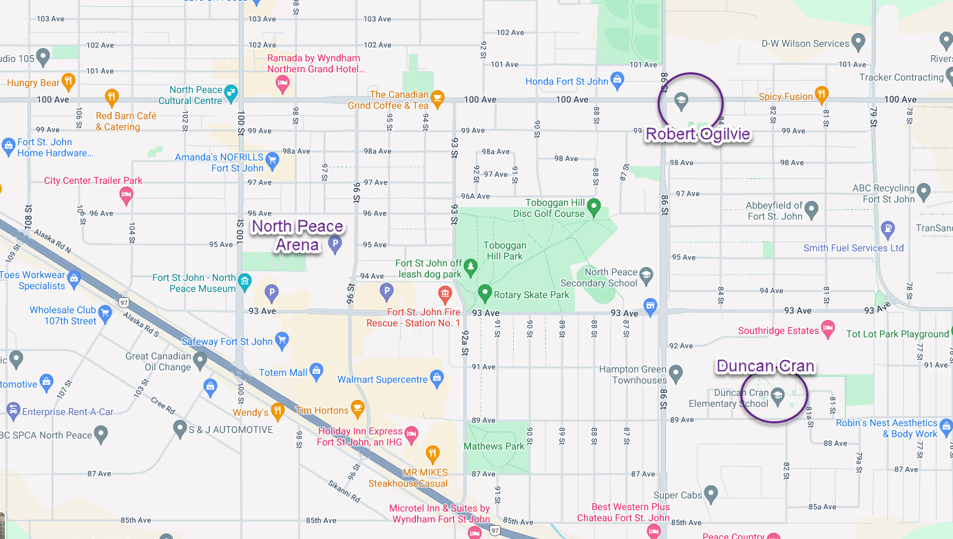 StrongStart map for Robert Ogilvie and Duncan Cran