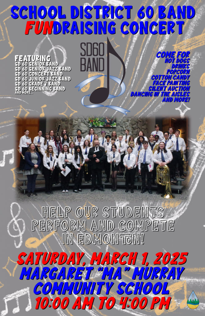 SD60 Band FUNdraising Concert Poster